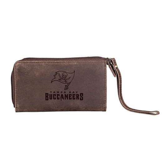 Team Sports America Exclusive - Wristlet Wallet, Brown, Tampa Bay Buccaneers