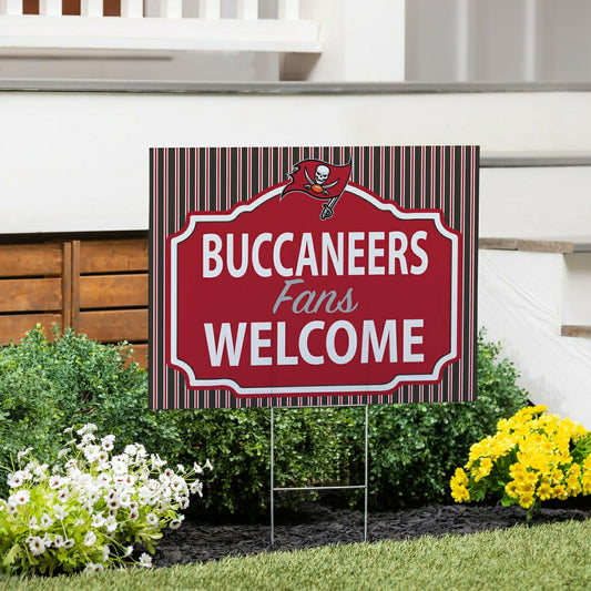Team Sports America Everyday - Tampa Bay Buccaneers Coroplast Yard Sign, "Fans Welcome"