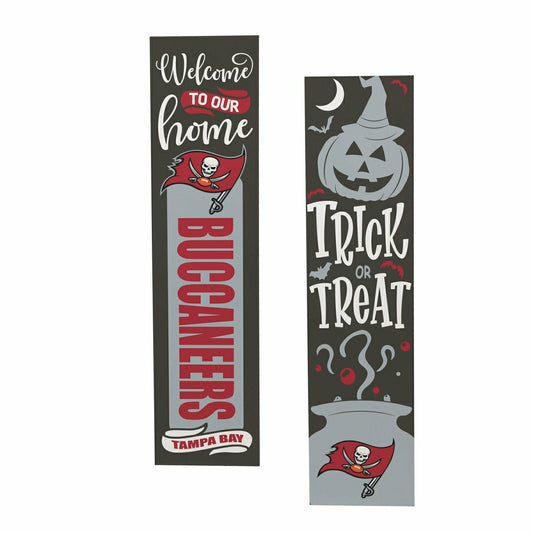 Team Sports America Exclusive - 47" Double Sided Leaner, Tampa Bay Buccaneers, Halloween