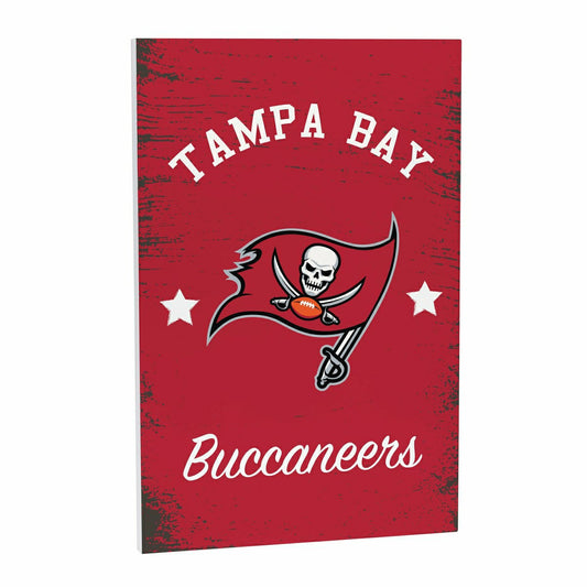 Team Sports America Value - Tampa Bay Buccaneers Wood Wall Sign, 16x24