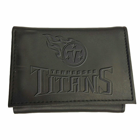 Team Sports America Recommended - Tennessee Titans, Tri-Fold Wallet, Black