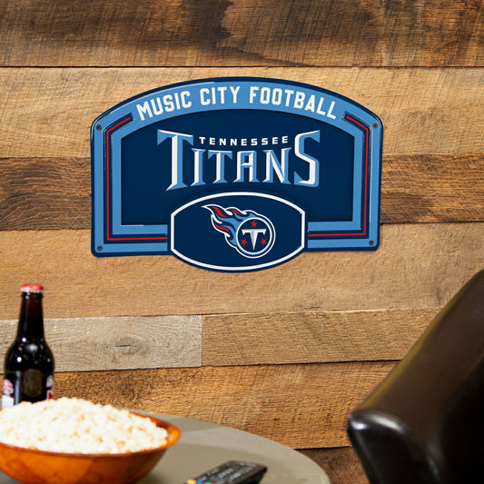 Team Sports America Everyday - Tennessee Titans USA Embossed Steel Wall Sign, 11" x 17"