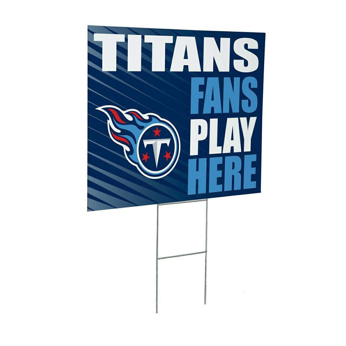 Team Sports America Trending - Tennessee Titans Coroplast Yard Sign "Fans Play Here"