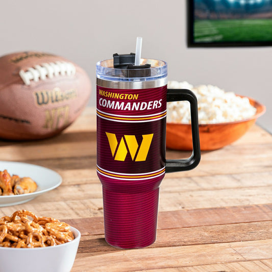Team Sports America Everyday - 40oz Stainless Steel Canyon Cup w/ Straw, Washington Commanders