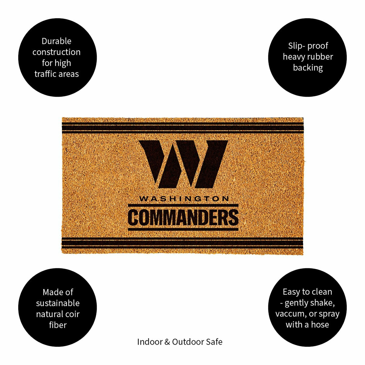 Team Sports America Value - Washington Commanders, Coir Mat 1C