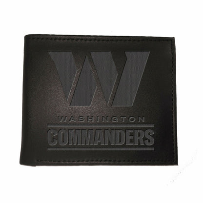 Team Sports America Classic - Washington Commanders, Bi-Fold Wallet, Black