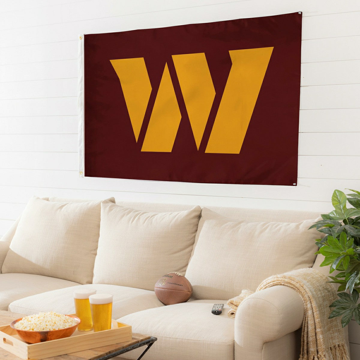 Team Sports America Everyday - Washington Commanders Single Sided Flag w/ 2 Grommets, 3'x5'