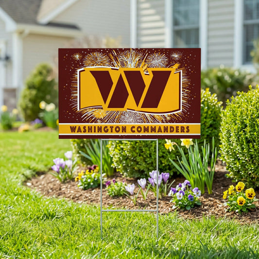 Team Sports America Exclusive - Washington Commanders Yard Sign, Patriotic