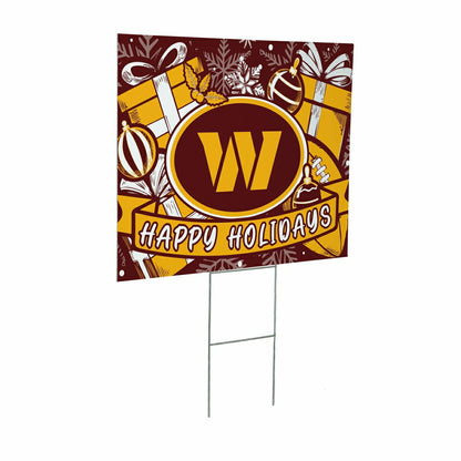 Team Sports America Trending - Washington Commanders Yard Sign, Holiday