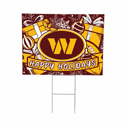 Team Sports America Trending - Washington Commanders Yard Sign, Holiday
