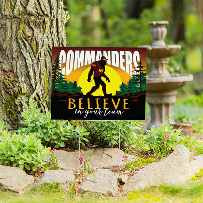Team Sports America Essential - Washington Commanders Yard Sign, Bigfoot