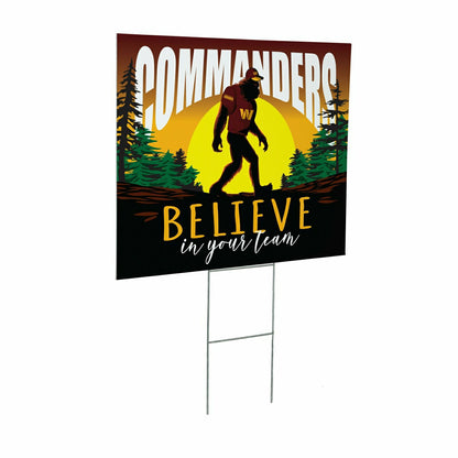 Team Sports America Essential - Washington Commanders Yard Sign, Bigfoot