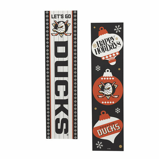 Team Sports America Exclusive - Anaheim Ducks Christmas Double Sided Large Leaner, 47"