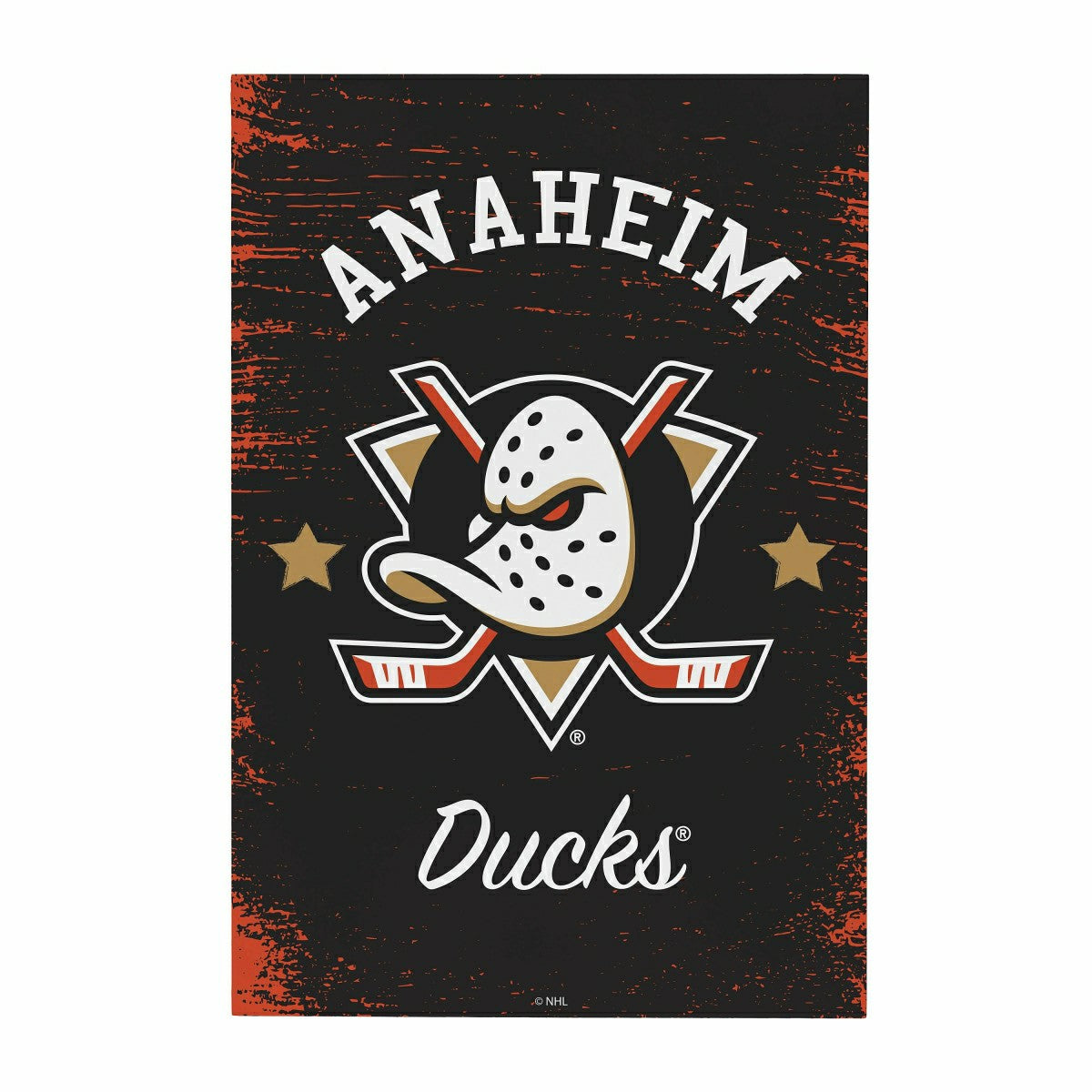 Team Sports America Essential - Anaheim Ducks Wood Wall Sign, 16x24