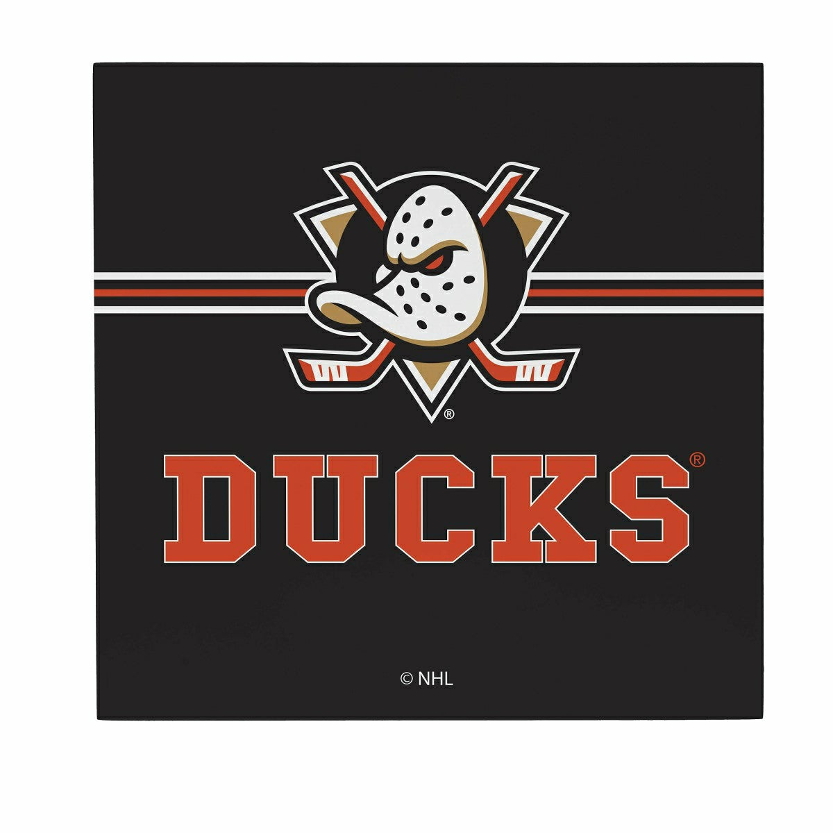 Team Sports America Value - Anaheim Ducks Wood Wall Sign, 12x12