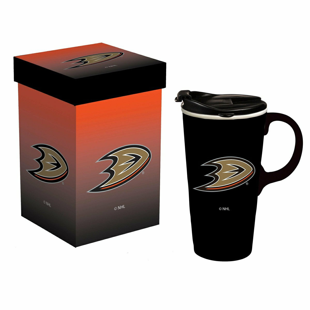 Team Sports America Everyday - Boxed Travel Latte Cup, Anaheim Ducks