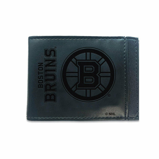 Team Sports America Everyday - Front Pocket Wallet w/ RFID Blocking, Boston Bruins, Black