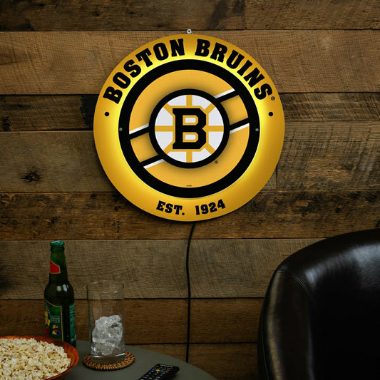 Team Sports America Exclusive - Boston Bruins, Metal Lite, Round