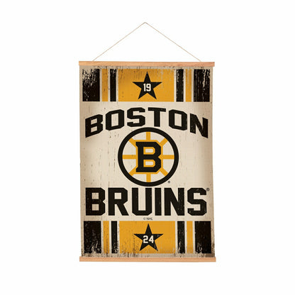 Team Sports America Classic - Boston Bruins, Canvas Wall Tapestry, Medium, 36x24
