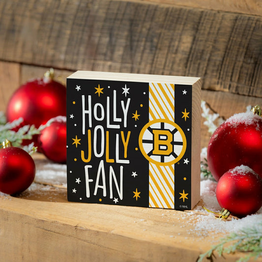 Team Sports America Essential - Boston Bruins Block, Holiday, 6x6