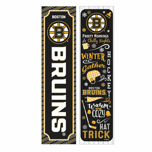 Team Sports America Classic - Boston Bruins Winter Seasonal Double Sided Large Leaner, 46"