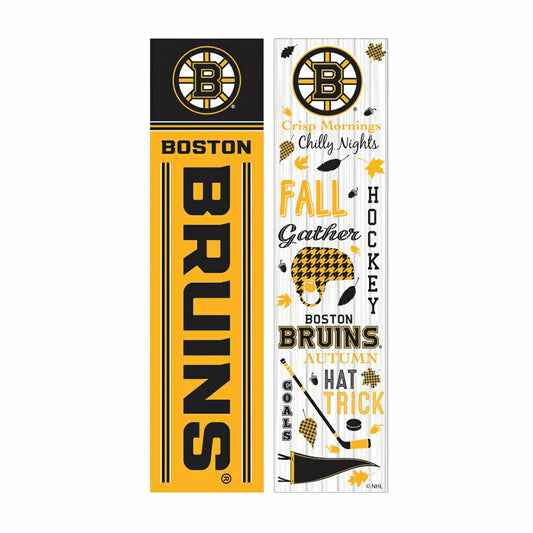 Team Sports America Essential - Boston Bruins Fall Seasonal Double Sided Large Leaner, 46"