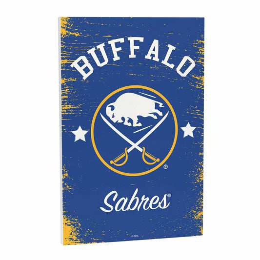 Team Sports America Best Seller - Buffalo Sabres Wood Wall Sign, 16x24