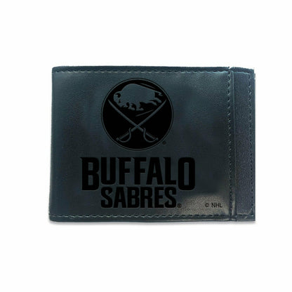 Team Sports America Best Seller - Front Pocket Wallet w/ RFID Blocking, Buffalo Sabres, Black