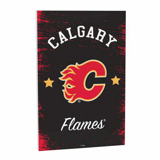 Team Sports America Trending - Calgary Flames Wood Wall Sign, 16x24