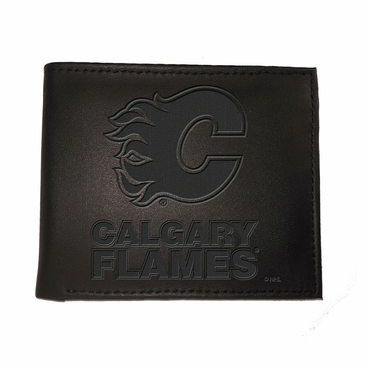 Team Sports America Essential - Calgary Flames, Bi-Fold Wallet, Black