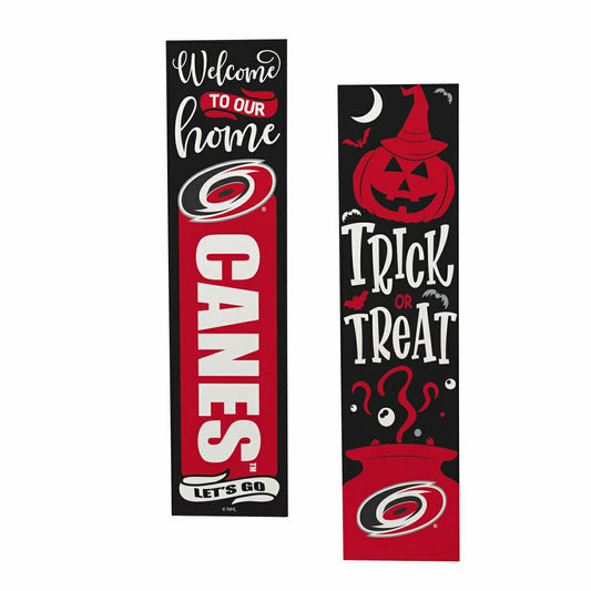 Team Sports America Best Seller - Carolina Hurricanes 47" Double Sided Leaner, Halloween