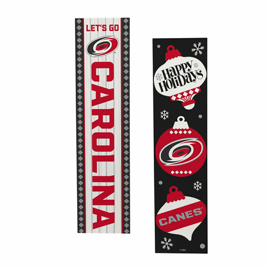 Team Sports America Exclusive - Carolina Hurricanes 47" Double Sided Leaner, Christmas