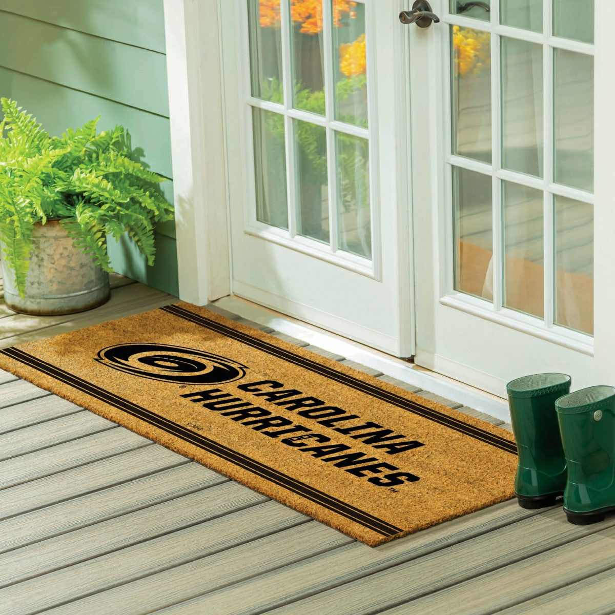 Team Sports America Value - Carolina Hurricanes Extra Large One Color Coir Mat, 60"x24"