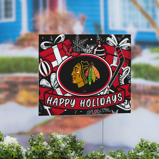 Team Sports America Value - Chicago Blackhawks Yard Sign, Holiday