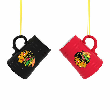 Team Sports America Classic - Chicago Blackhawks Ceramic Mini Stein, 3oz, set of 2