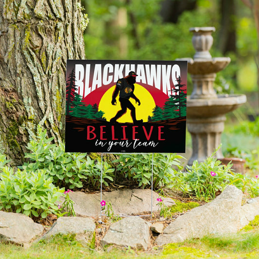 Team Sports America Everyday - Chicago Blackhawks Yard Sign, Bigfoot