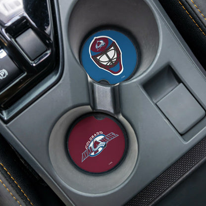 Team Sports America Essential - Colorado Avalanche Car Coaster Set, 2pc