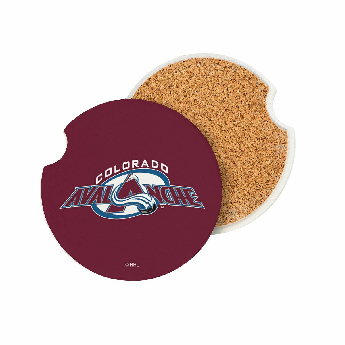 Team Sports America Essential - Colorado Avalanche Car Coaster Set, 2pc