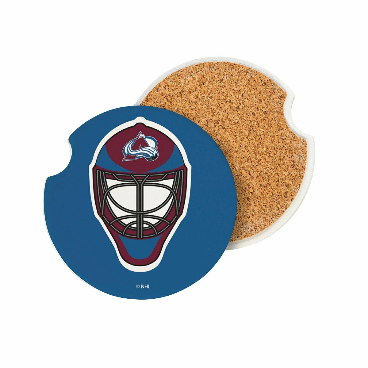 Team Sports America Essential - Colorado Avalanche Car Coaster Set, 2pc
