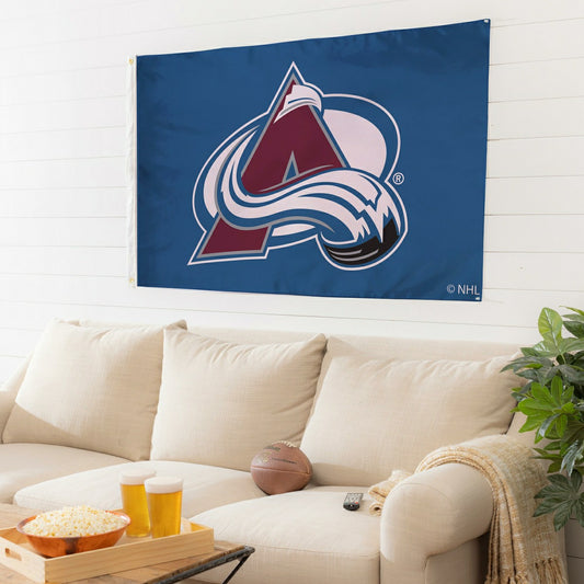 Team Sports America Value - Colorado Avalanche Single Sided Flag w/ 2 Grommets, 3'x5'