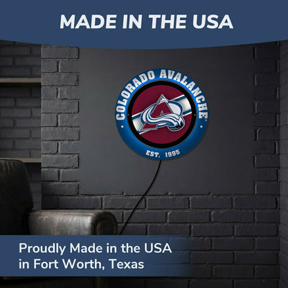 Team Sports America Trending - Colorado Avalanche, Metal Lite, Round