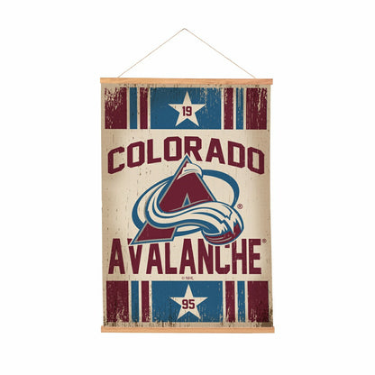 Team Sports America Exclusive - Colorado Avalanche, Canvas Wall Tapestry, Medium, 36x24