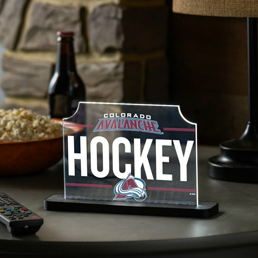 Team Sports America Classic - Colorado Avalanche Hockey Rectangle Desklite LED Decor