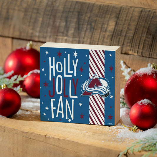 Team Sports America Exclusive - Colorado Avalanche Block, Holiday, 6x6