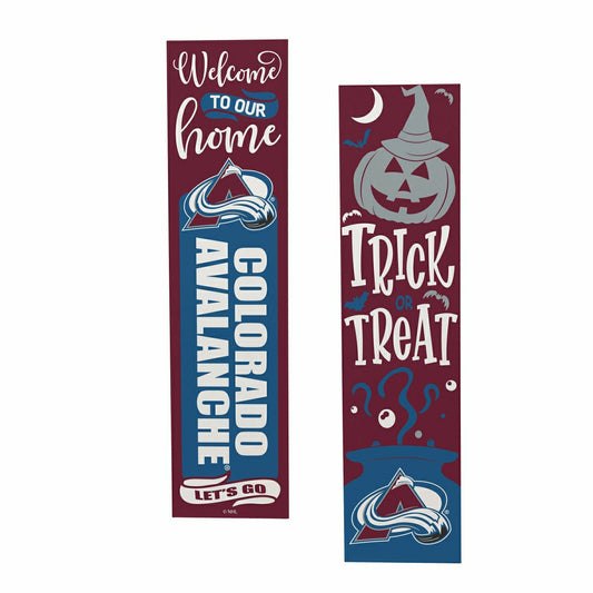 Team Sports America Recommended - Colorado Avalanche 47" Double Sided Leaner, Halloween