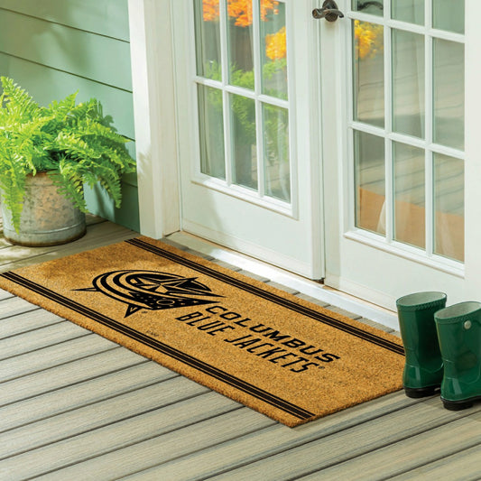 Team Sports America Signature - Columbus Blue Jackets Extra Large One Color Coir Mat, 60"x24"