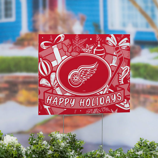 Team Sports America Essential - Detroit Red Wings Yard Sign, Holiday
