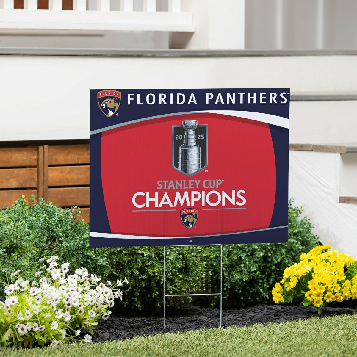 Team Sports America Classic - Florida Panthers, Stanley Cup 2025 Champions Cororplast Yard Sign