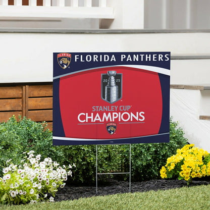 Team Sports America Classic - Florida Panthers, Stanley Cup 2025 Champions Cororplast Yard Sign