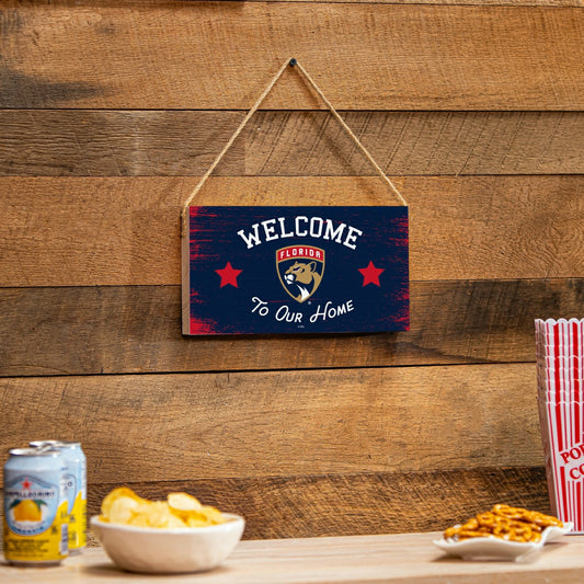 Team Sports America Exclusive - Florida Panthers Wood Wall Sign, 6x11